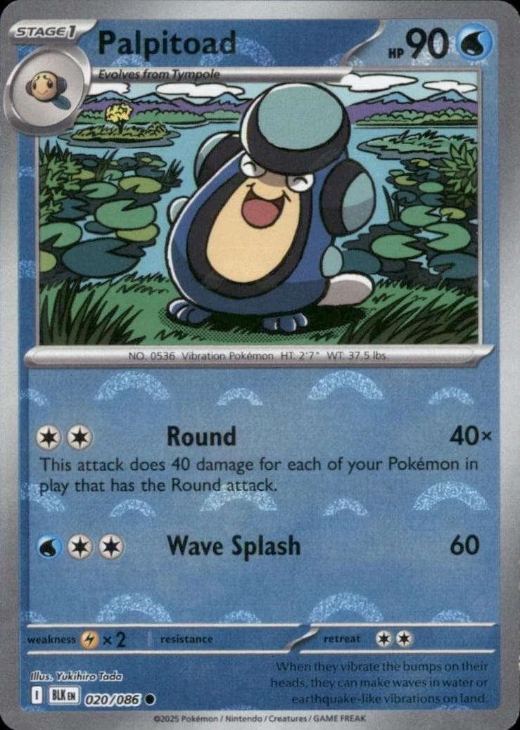 Palpitoad [Poke Ball] #20 — Pokemon Black Bolt