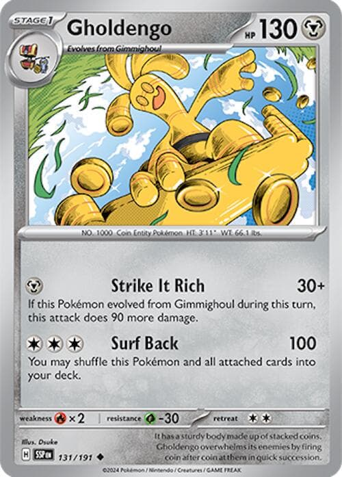 Gholdengo #131 — Pokemon Surging Sparks