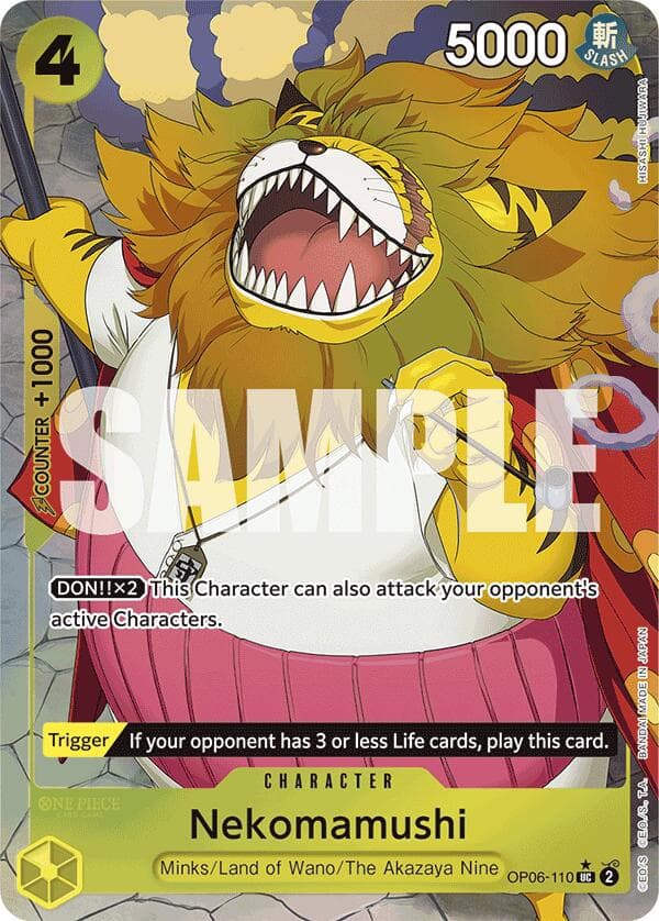 Nekomamushi [Full Art PRB01] OP06-110 — One Piece Wings of the Captain