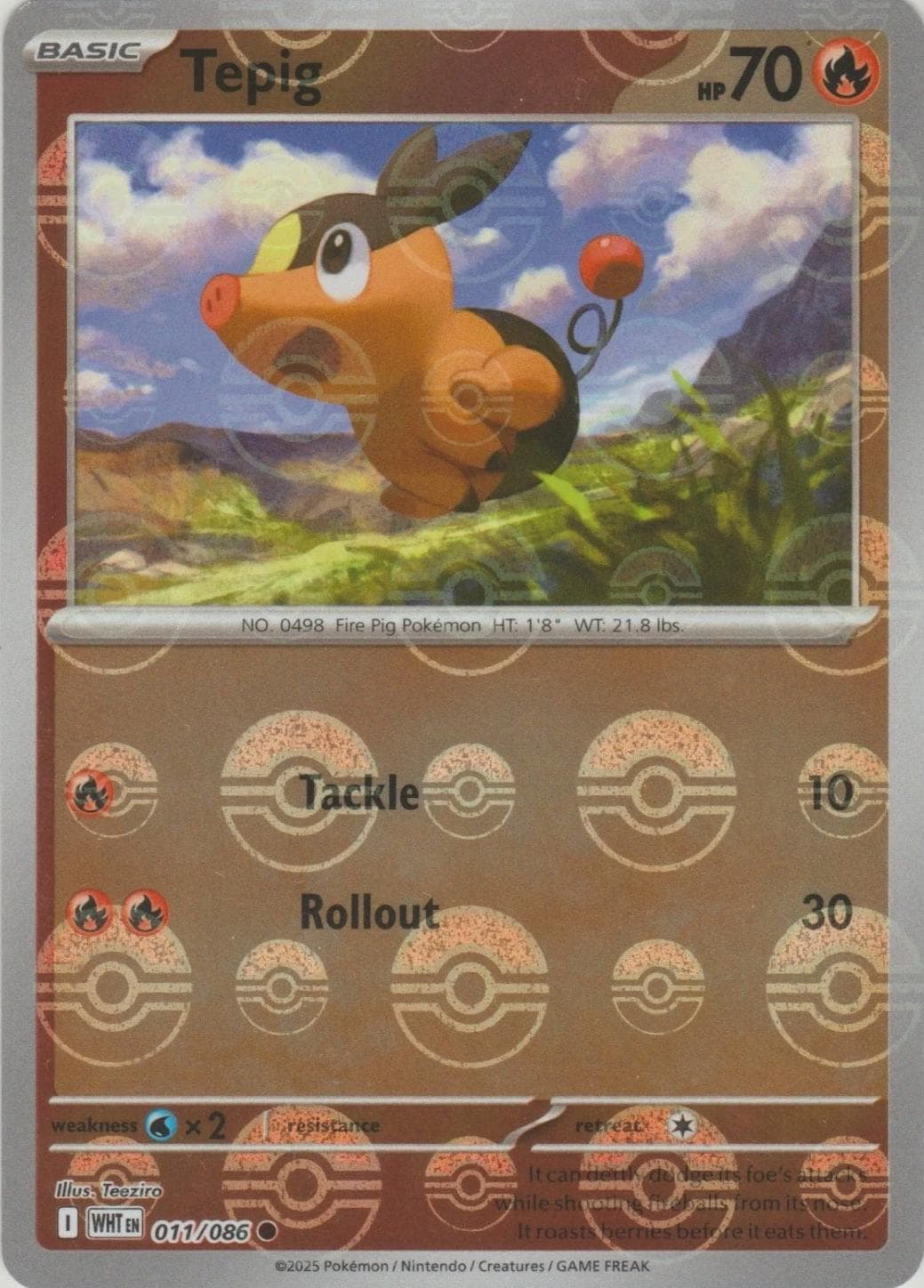 Tepig [Poke Ball] #11 — Pokemon White Flare