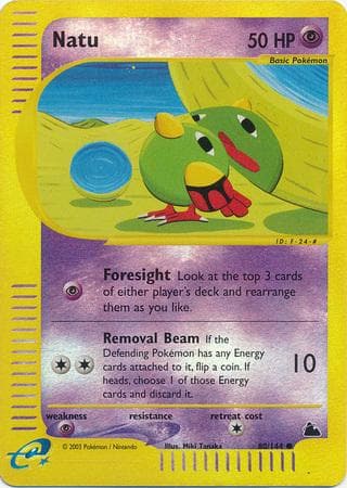 Natu [Reverse Holo] #80 — Pokemon Skyridge
