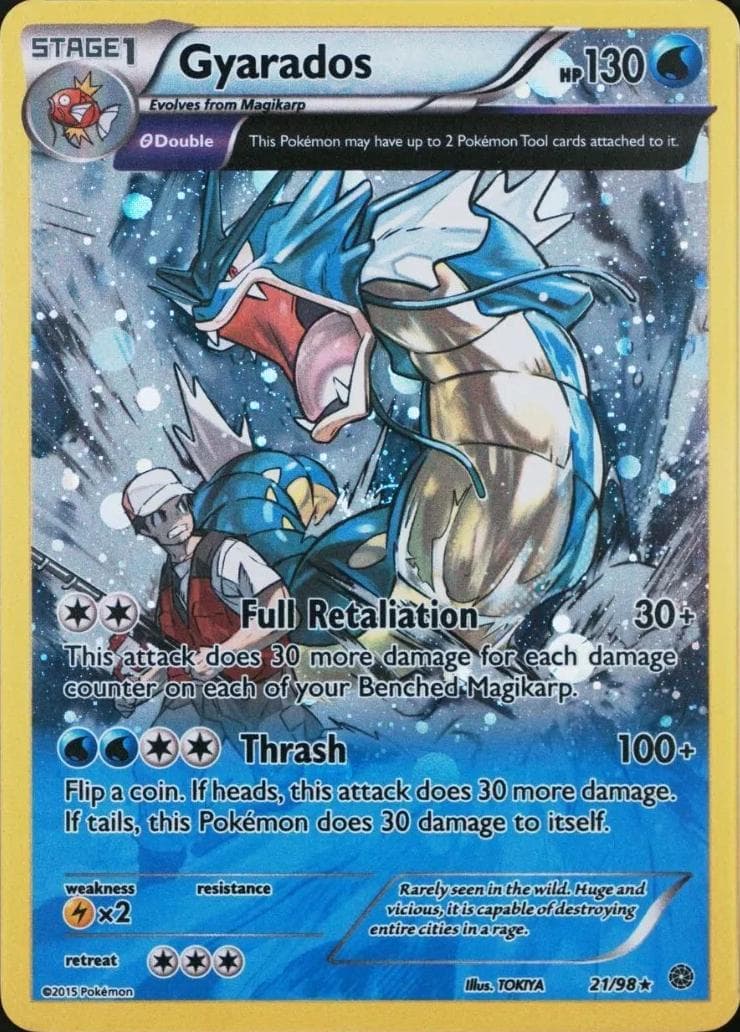 Gyarados [Cosmos Holo] #21 — Pokemon Ancient Origins
