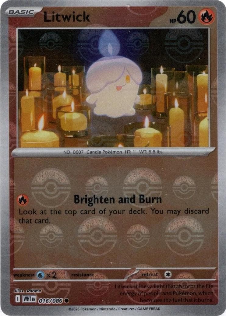 Litwick [Poke Ball] #16 — Pokemon White Flare