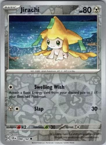 Jirachi [Reverse Holo] #98 — Pokemon Stellar Crown