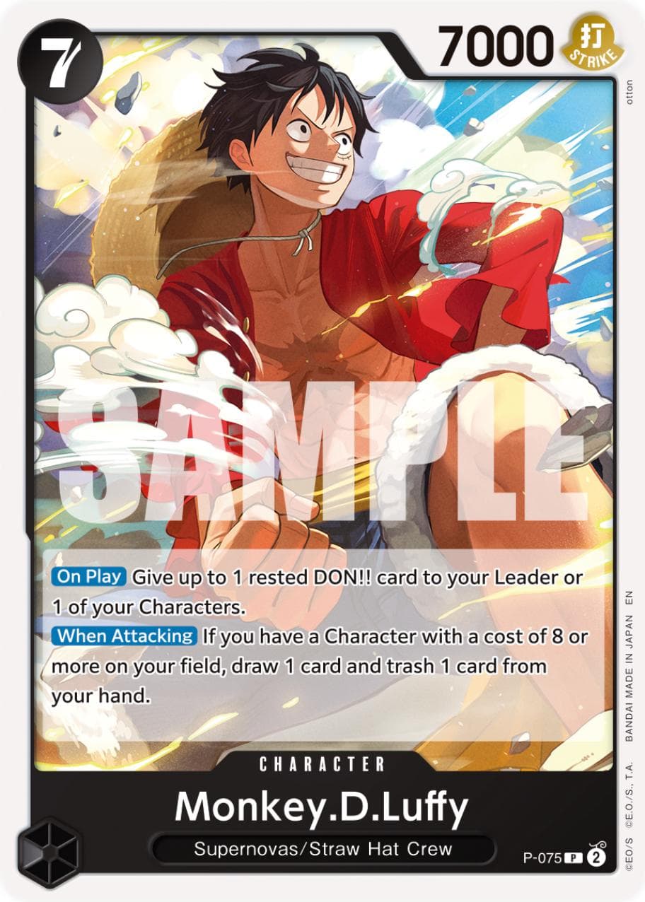 Monkey.D.Luffy [PRB-02] P-075 — One Piece Premium Booster 2