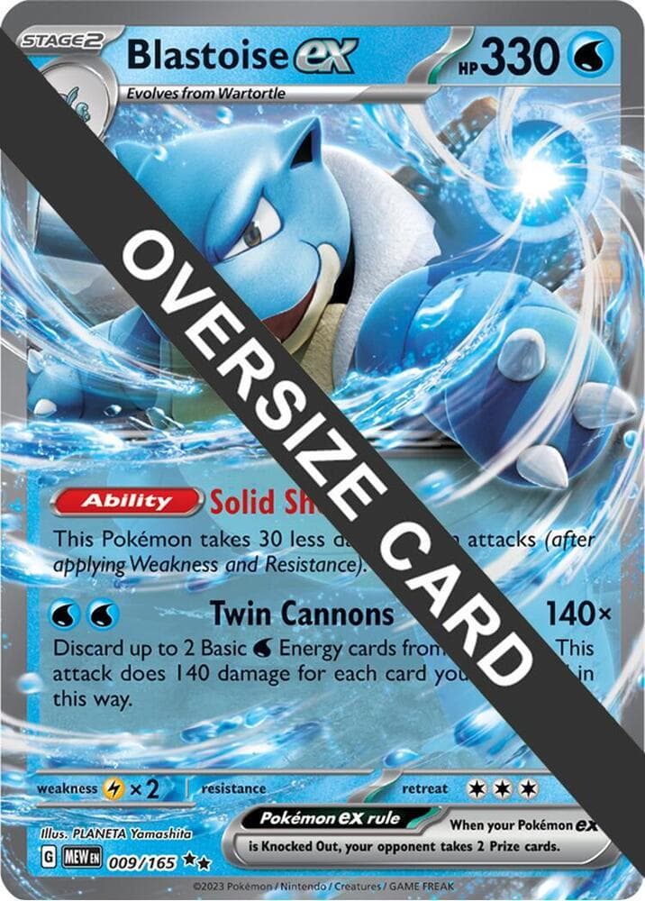 Blastoise Ex [Jumbo] #9 — Pokemon Scarlet & Violet 151
