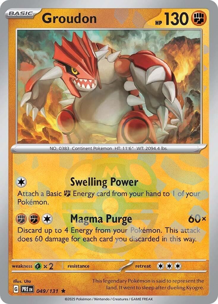 Groudon [Master Ball] #49 — Pokemon Prismatic Evolutions