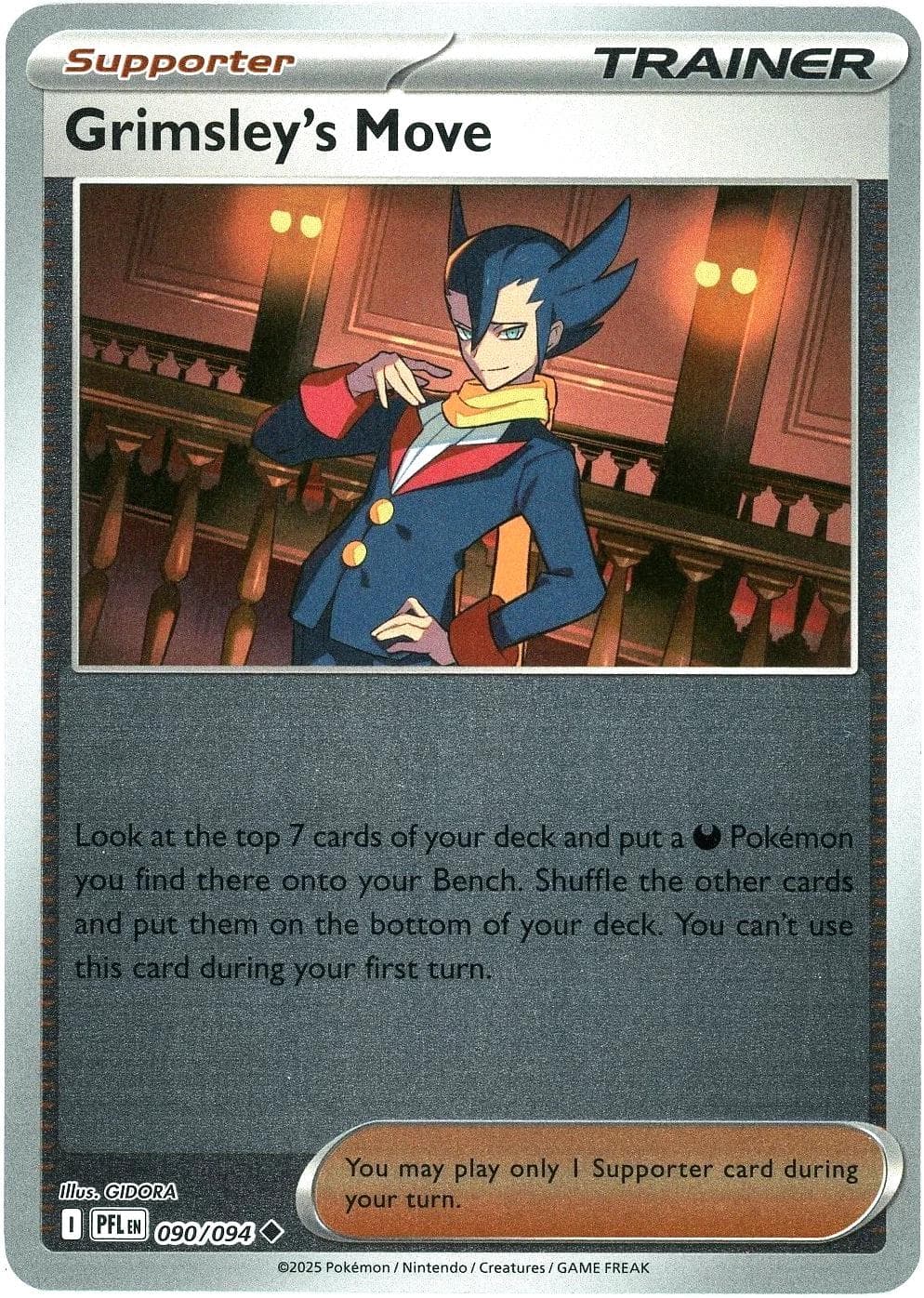 Grimsley's Move [Reverse Holo] #90 — Pokemon Phantasmal Flames