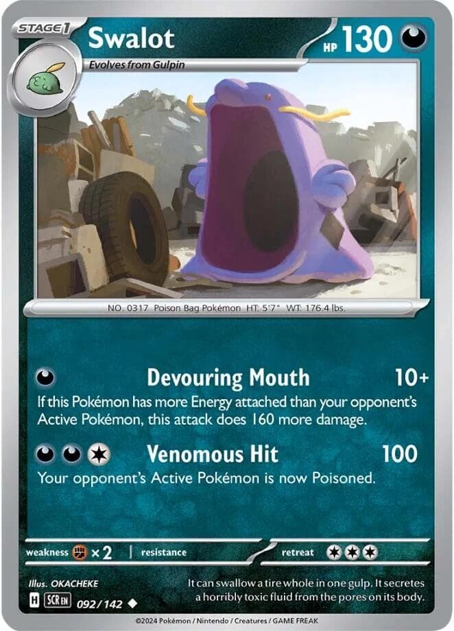 Swalot #92 — Pokemon Stellar Crown