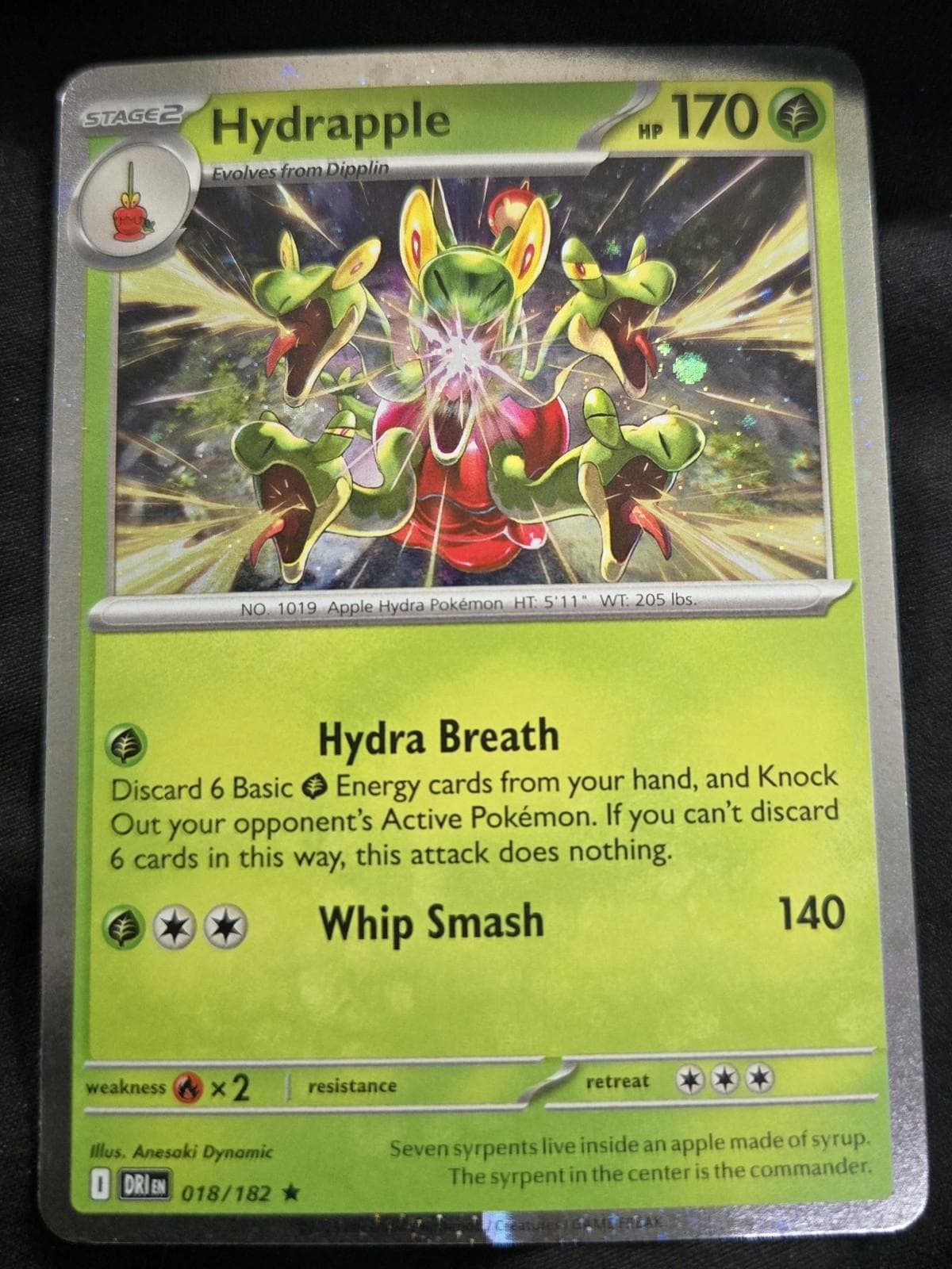 Hydrapple [Cosmos Holo] #18 — Pokemon Destined Rivals