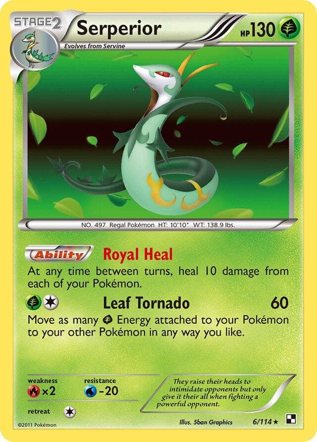 Serperior #6 — Pokemon Black & White
