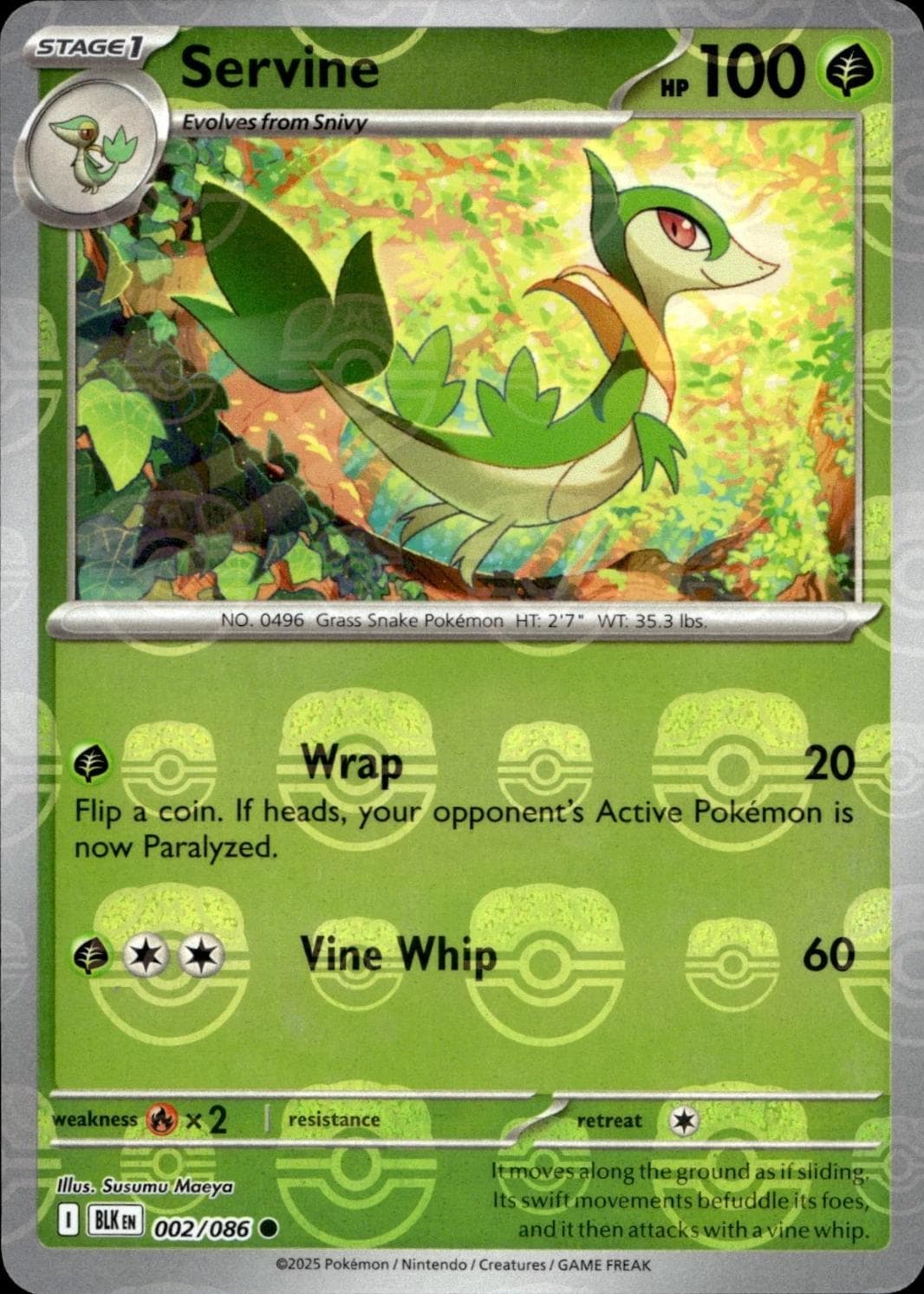 Servine [Master Ball] #2 — Pokemon Black Bolt