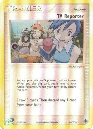 TV Reporter [Reverse Holo] #88 — Pokemon Dragon