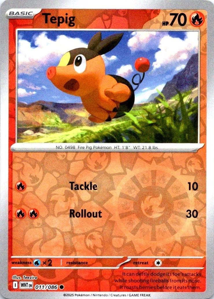 Tepig [Reverse] #11 — Pokemon White Flare
