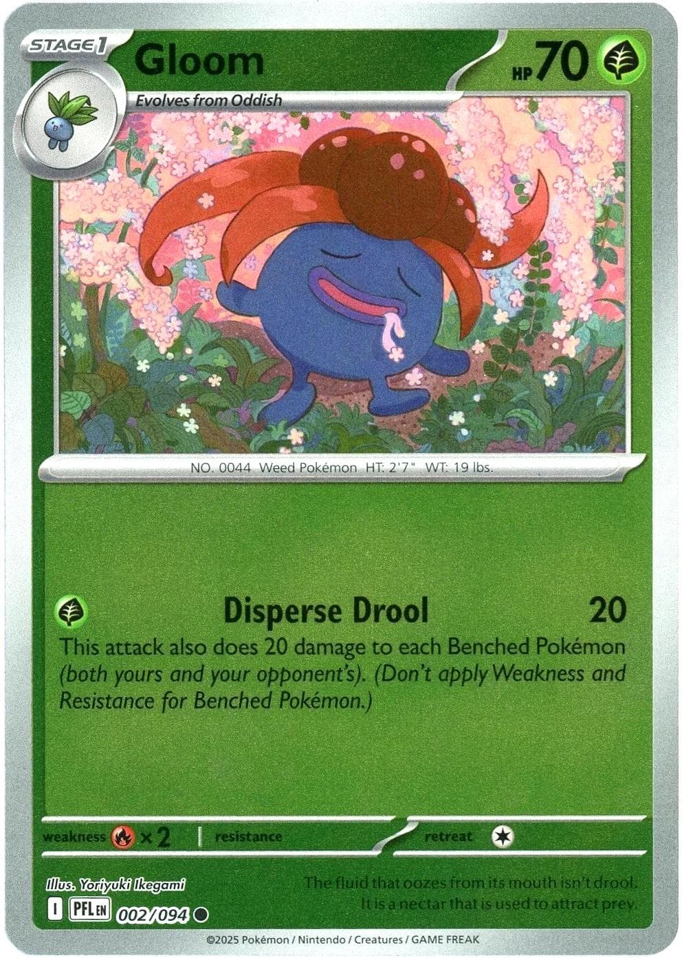 Gloom [Reverse Holo] #2 — Pokemon Phantasmal Flames