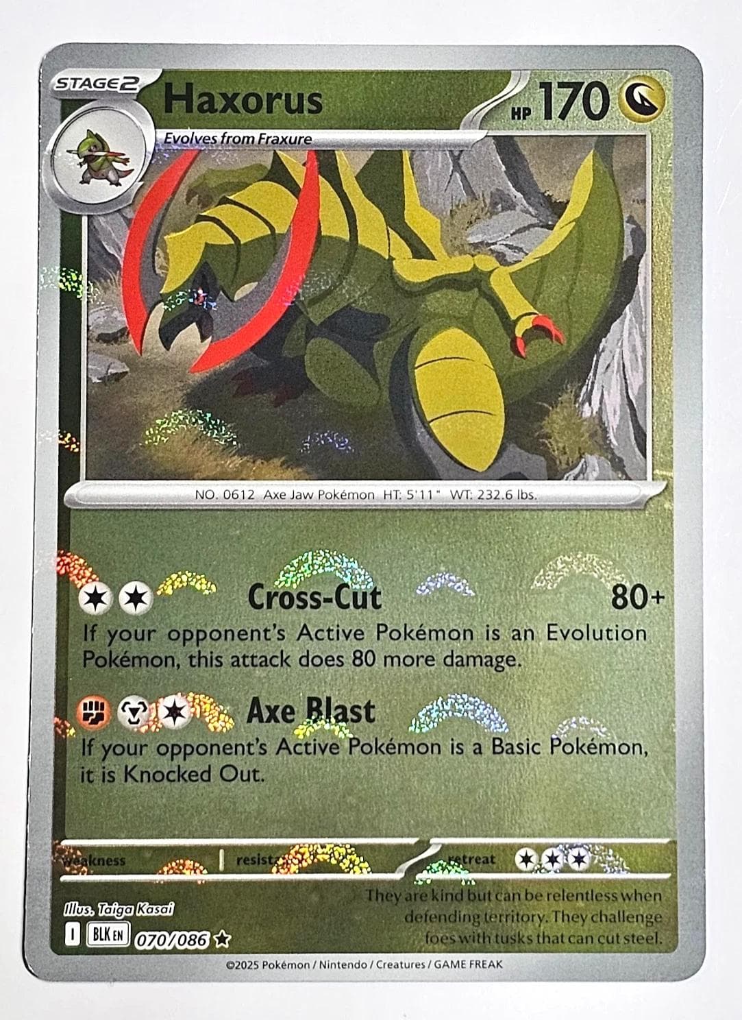 Haxorus [Poke Ball] #70 — Pokemon Black Bolt