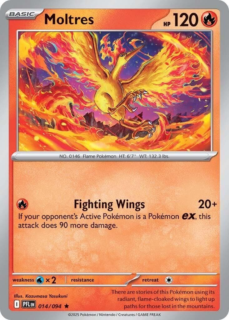 Moltres [Holo] #14 — Pokemon Phantasmal Flames