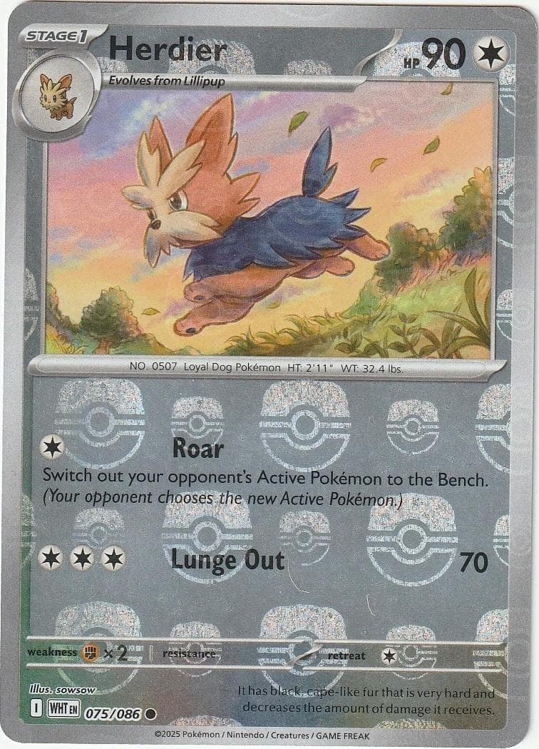 Herdier [Master Ball] #75 — Pokemon White Flare