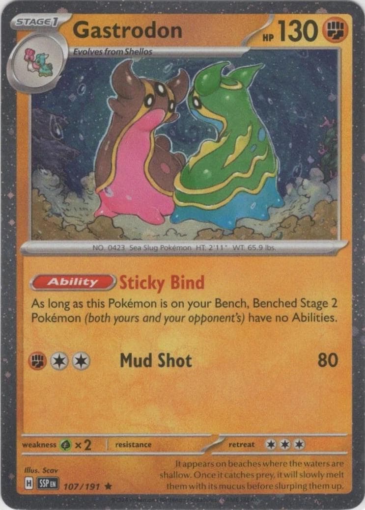 Gastrodon [Cosmos Holo] #107 — Pokemon Surging Sparks