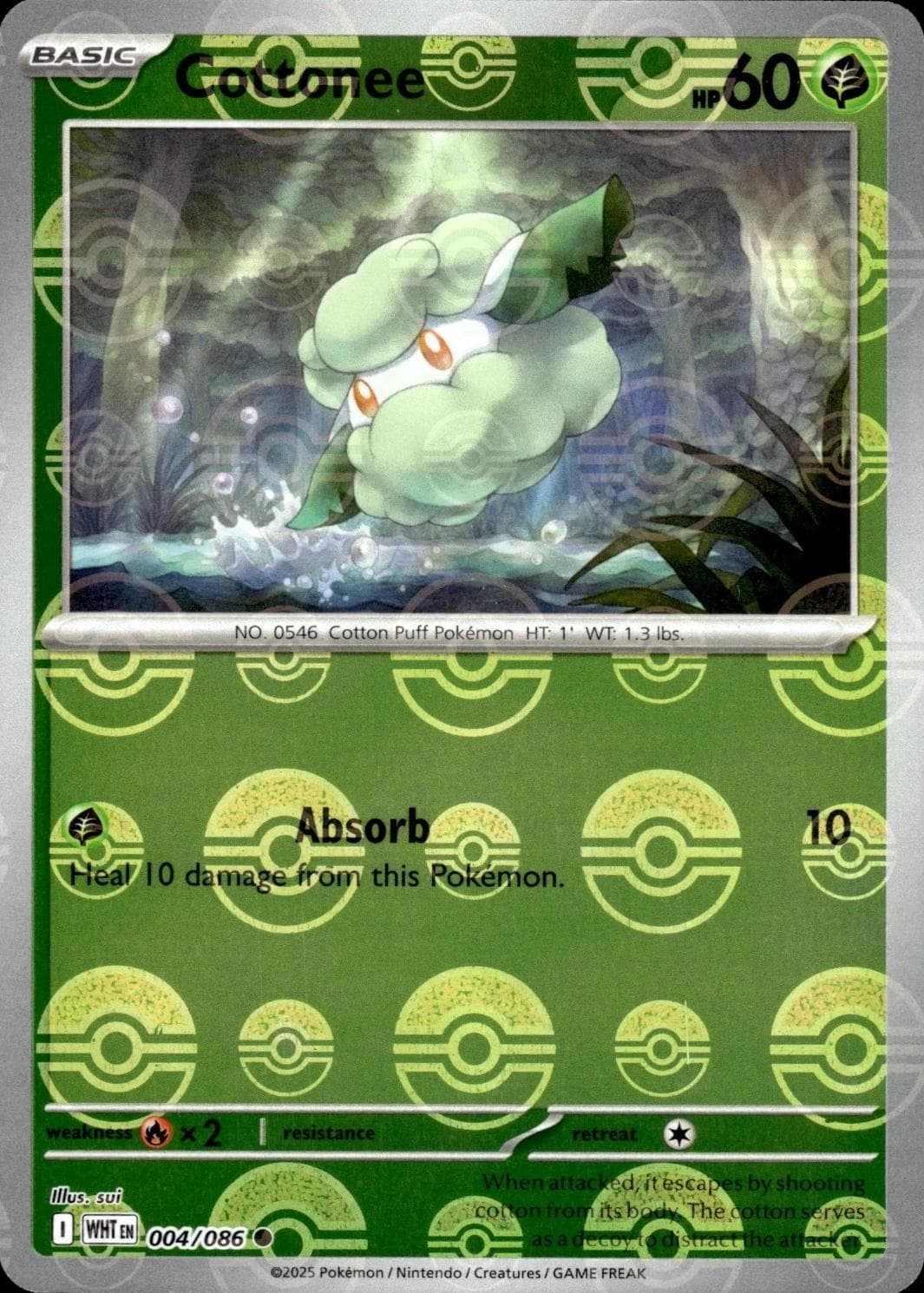 Cottonee [Poke Ball] #4 — Pokemon White Flare
