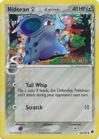 Nidoran F [Reverse Holo] #56 — Pokemon Dragon Frontiers