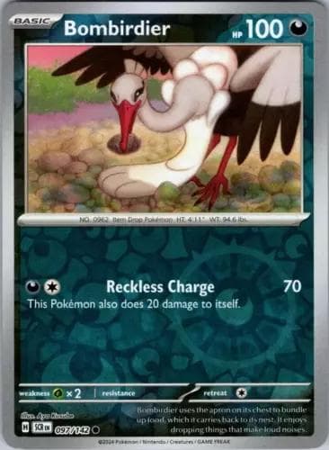 Bombirdier [Reverse Holo] #97 — Pokemon Stellar Crown