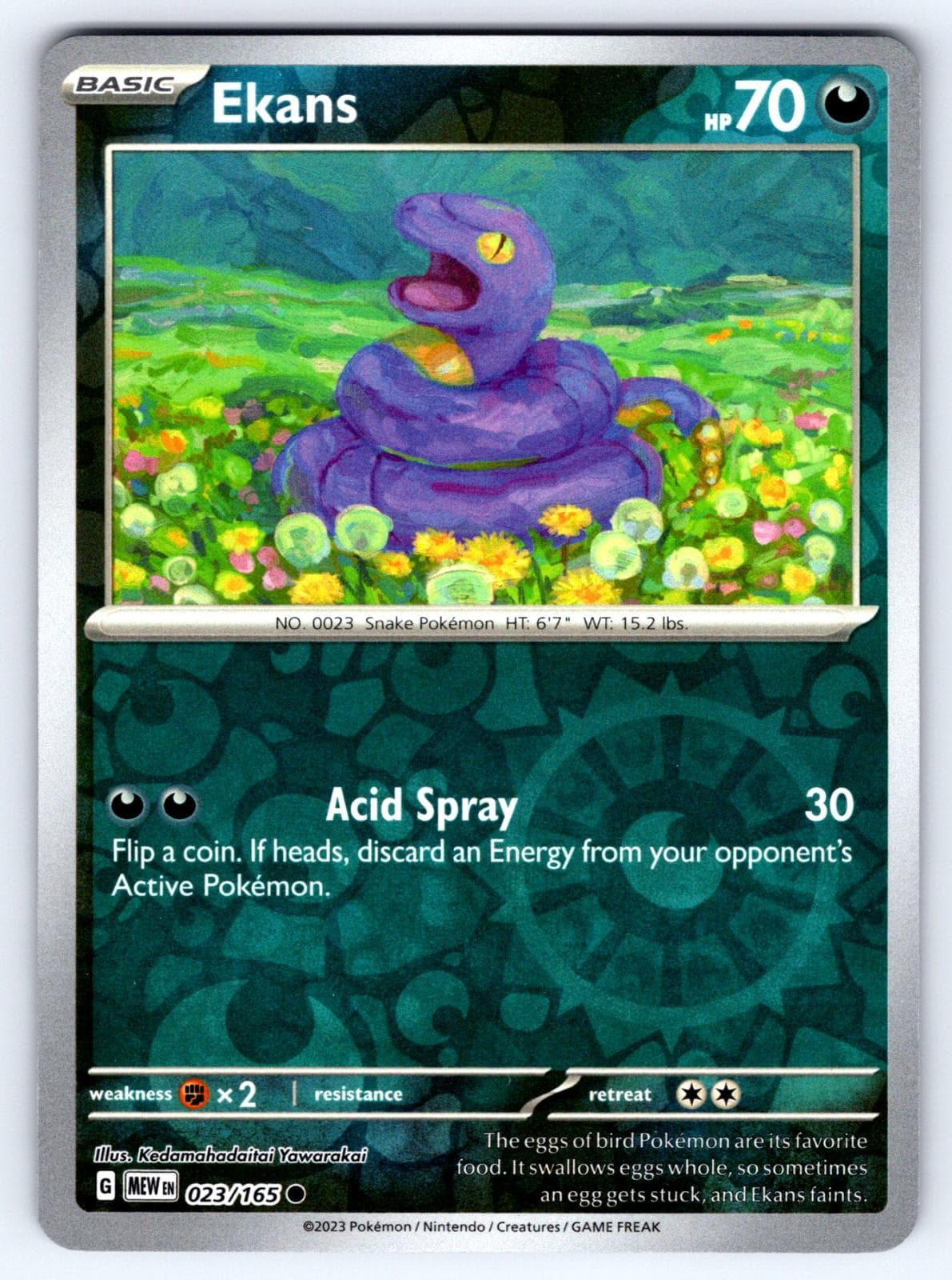 Ekans [Reverse Holo] #23 — Pokemon Scarlet & Violet 151