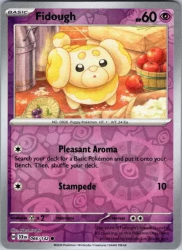 Fidough [Reverse Holo] #66 — Pokemon Stellar Crown