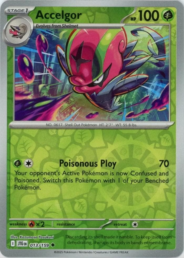 Accelgor [Reverse Holo] #13 — Pokemon Journey Together