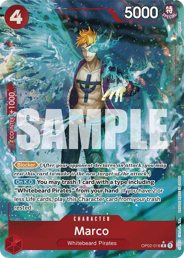 Marco [Full Art PRB01] OP02-018 — One Piece Paramount War