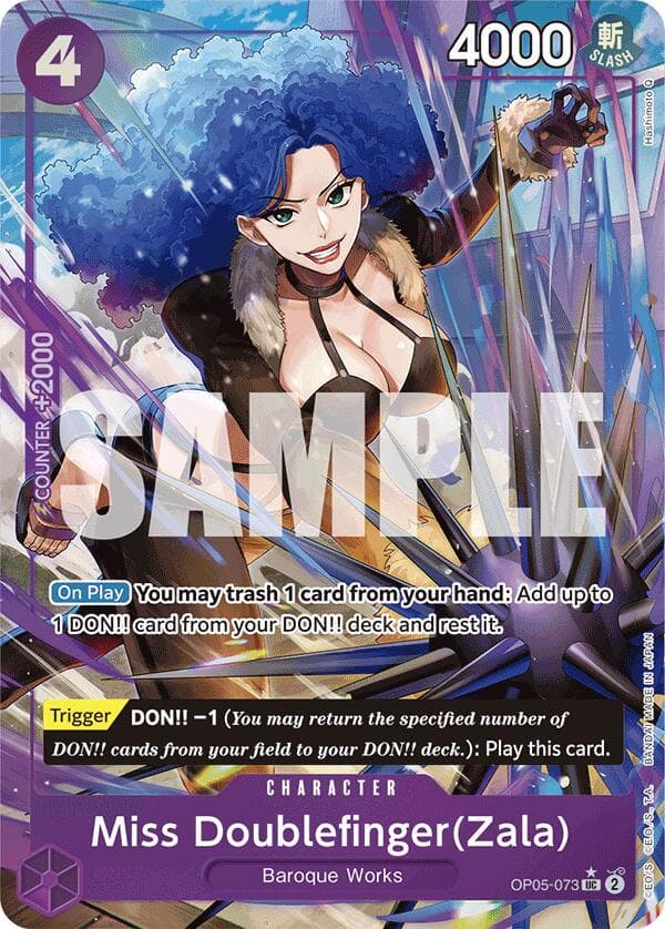 Miss Doublefinger (Zala) [Full Art PRB01] OP05-073 — One Piece Awakening of the New Era