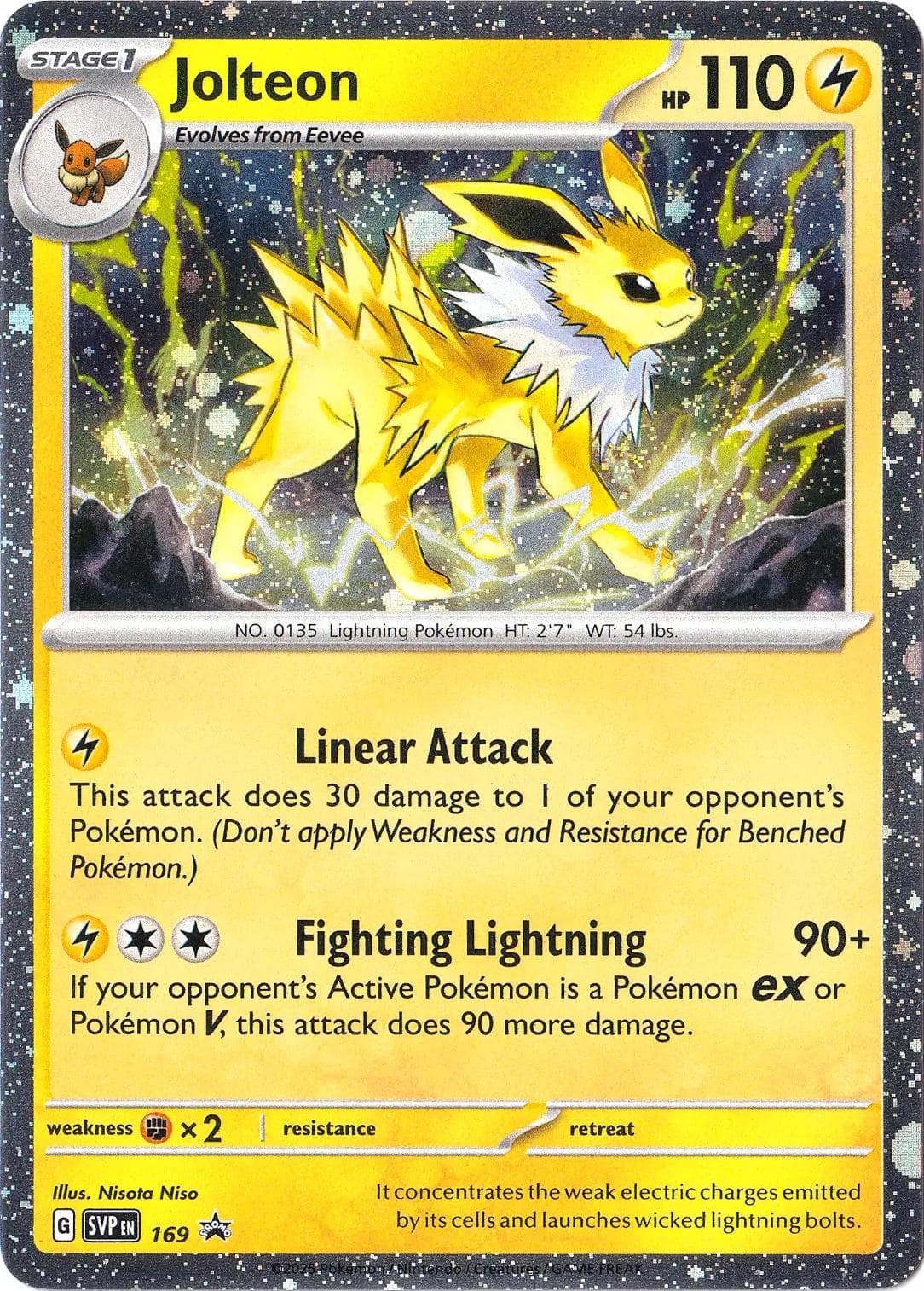 Jolteon [Cosmos Holo] #169 — Pokemon Promo