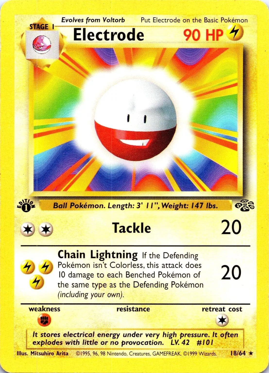Electrode [1st Edition] #18 — Pokemon Jungle