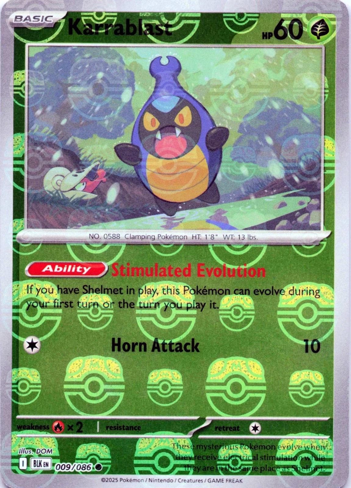 Karrablast [Master Ball] #9 — Pokemon Black Bolt