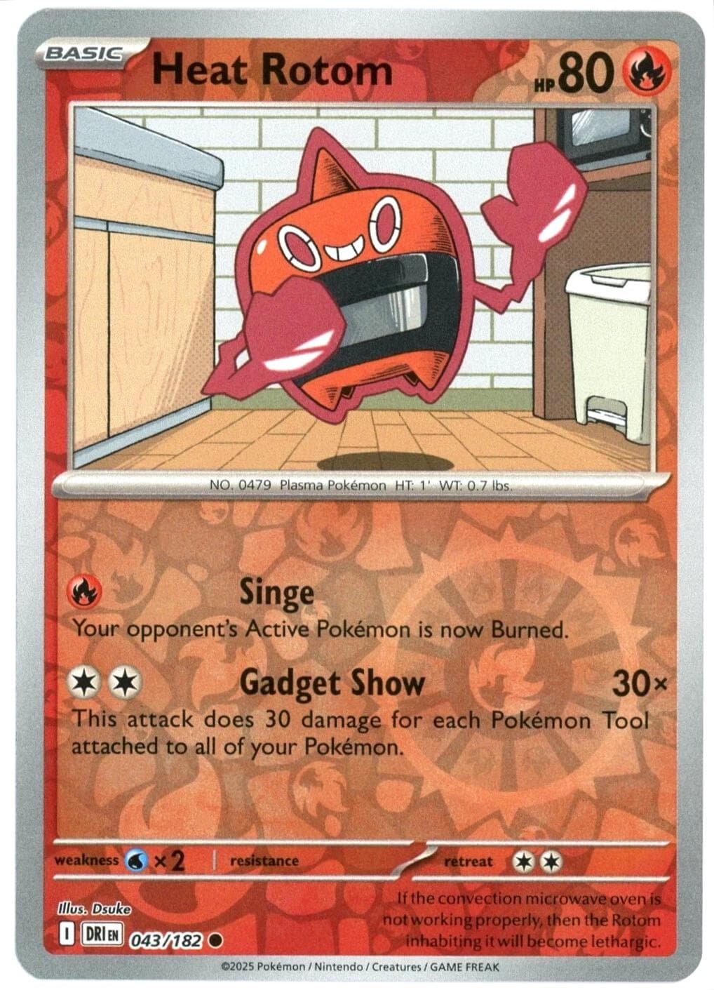 Heat Rotom [Reverse Holo] #43 — Pokemon Destined Rivals