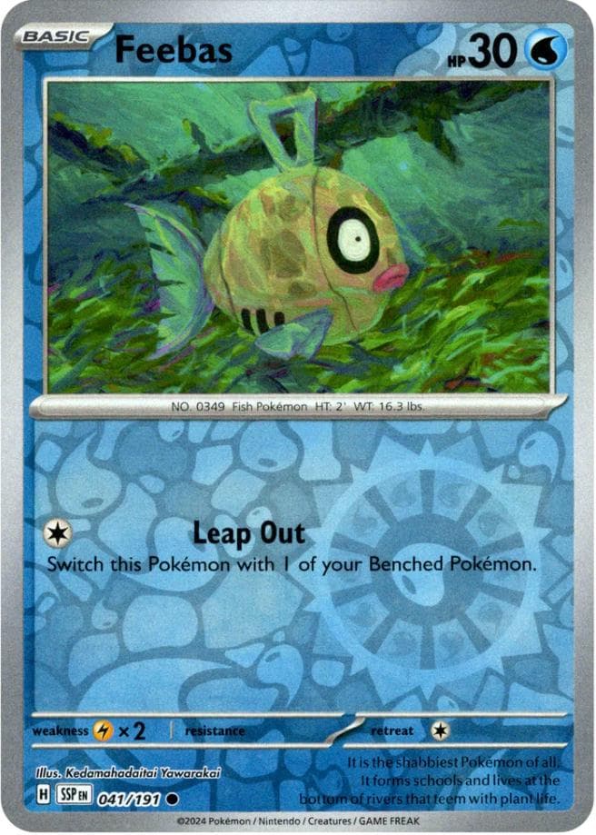 Feebas [Reverse Holo] #41 — Pokemon Surging Sparks