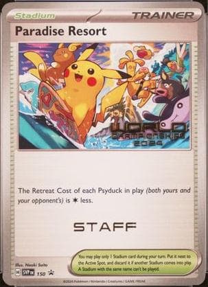 Paradise Resort [Staff] #150 — Pokemon Promo