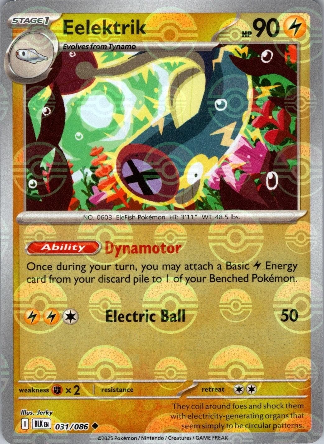 Eelektrik [Poke Ball] #31 — Pokemon Black Bolt