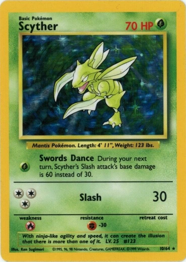 Scyther [No Symbol] #10 — Pokemon Jungle