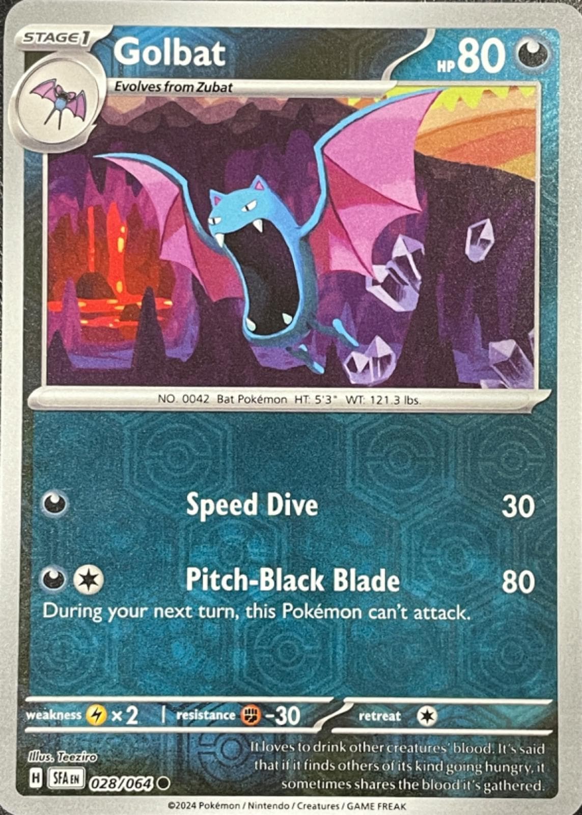 Golbat [Reverse Holo] #28 — Pokemon Shrouded Fable