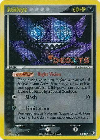 Sableye [Reverse Holo] #23 — Pokemon Deoxys