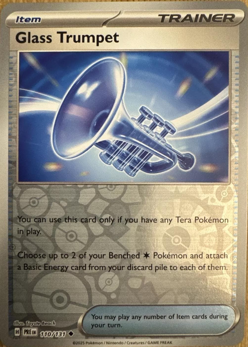 Glass Trumpet [Reverse] #110 — Pokemon Prismatic Evolutions