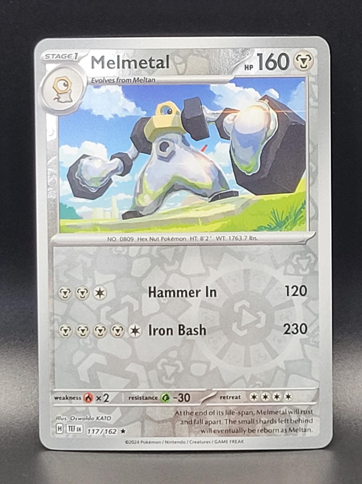Melmetal [Reverse Holo] #117 — Pokemon Temporal Forces