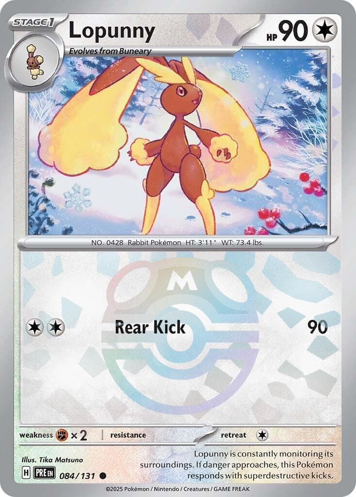 Lopunny [Master Ball] #84 — Pokemon Prismatic Evolutions