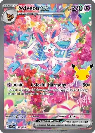 Sylveon ex #153 — Pokemon 30th Celebration