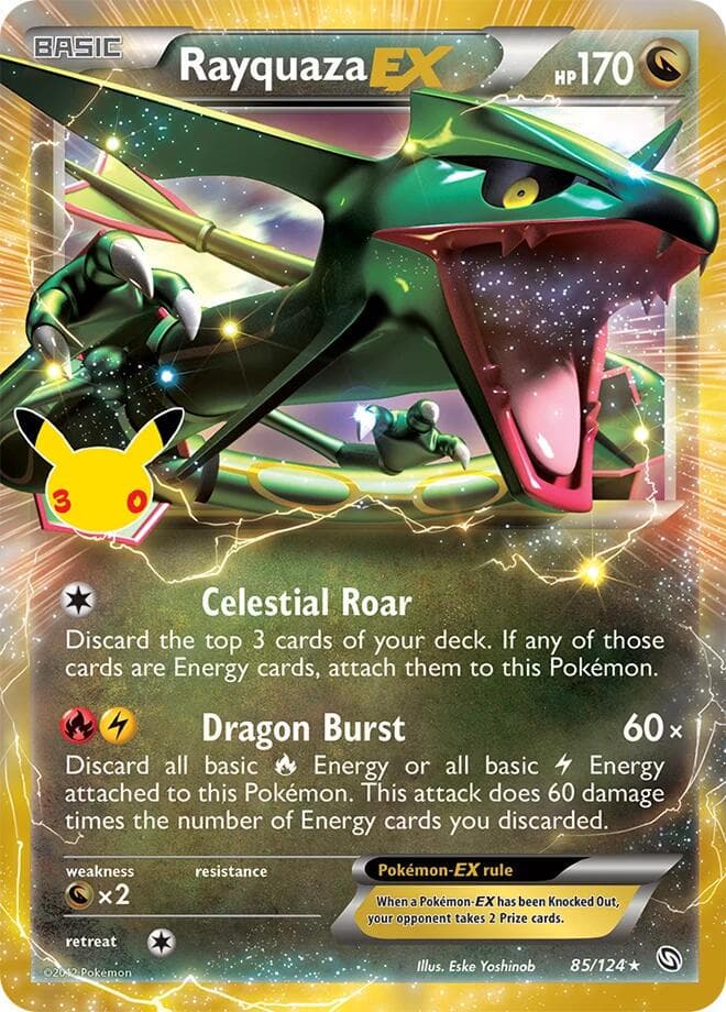 Rayquaza EX #85 — Pokemon 30th Celebration