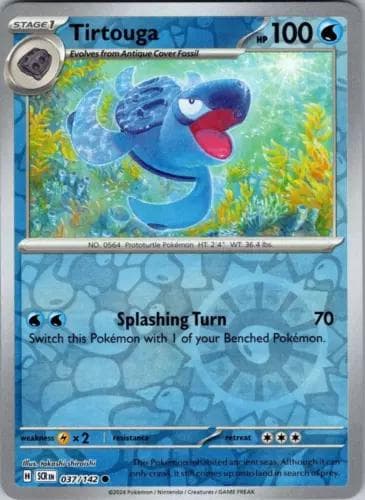 Tirtouga [Reverse Holo] #37 — Pokemon Stellar Crown