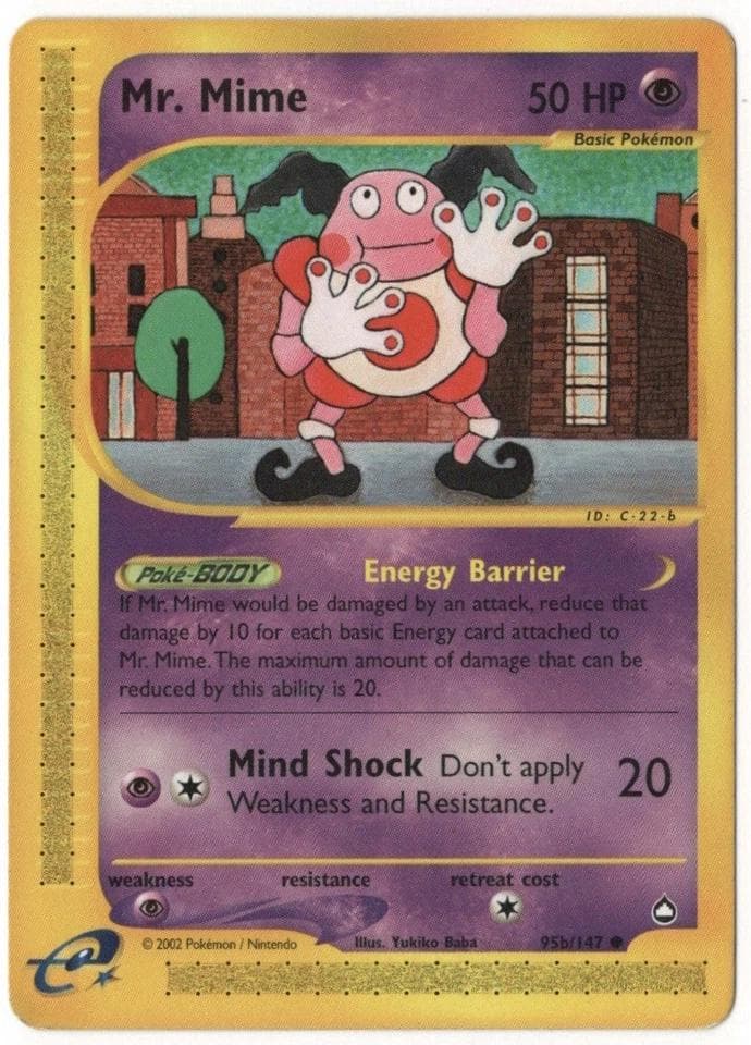 Mr. Mime #95B — Pokemon Aquapolis