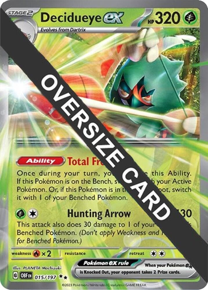 Decidueye ex [Jumbo] #15 — Pokemon Obsidian Flames