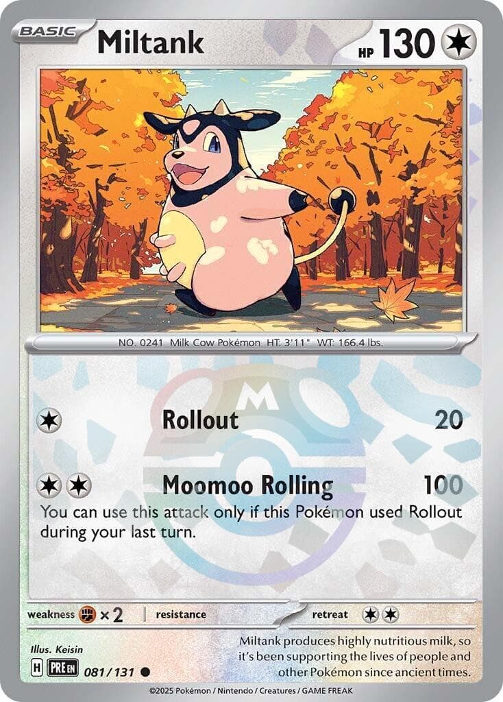 Miltank [Master Ball] #81 — Pokemon Prismatic Evolutions